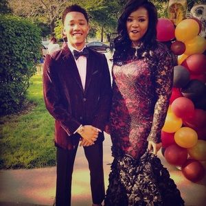 Costume made prom dress
